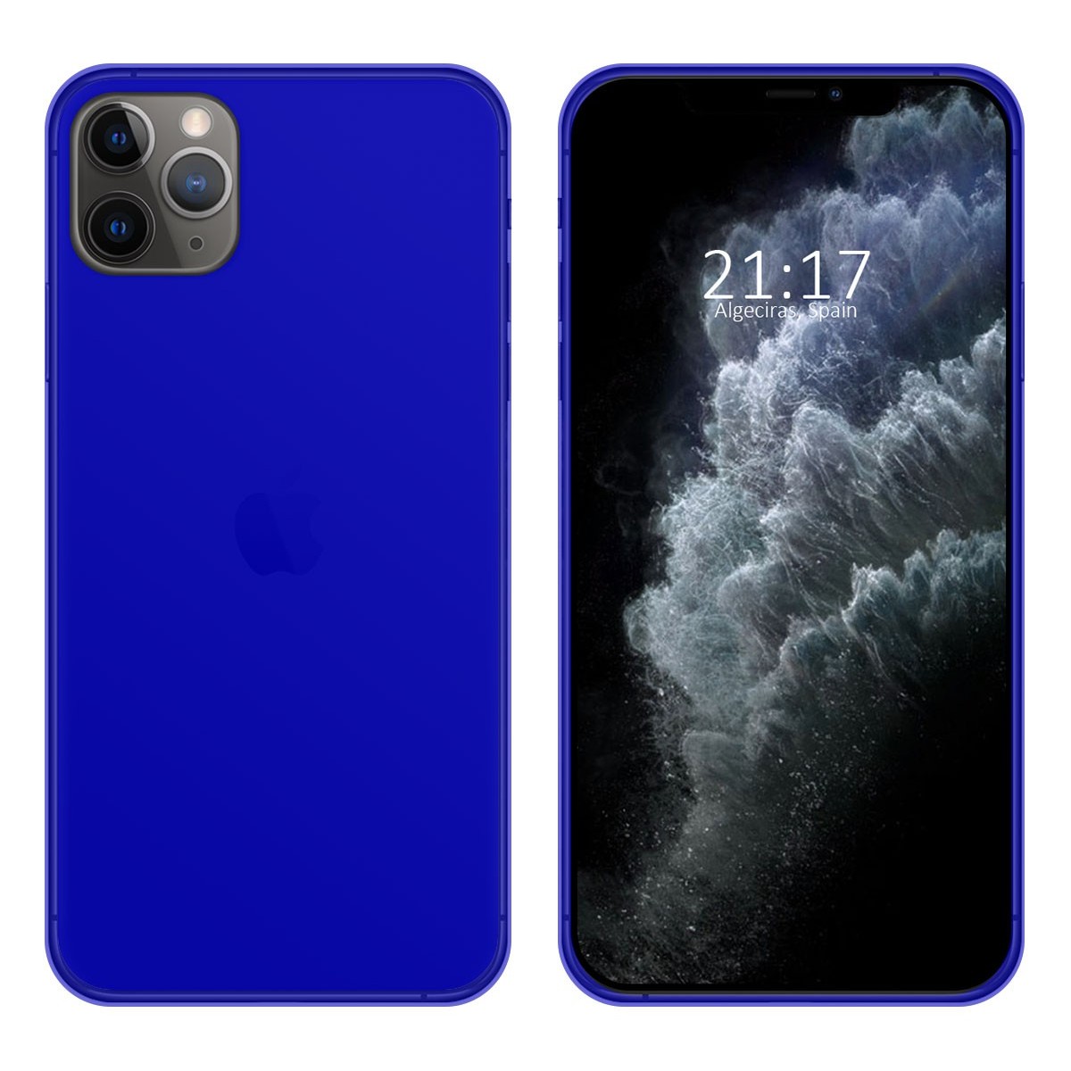Funda Gel Tpu para Iphone 11 Pro Max (6.5) Color Azul