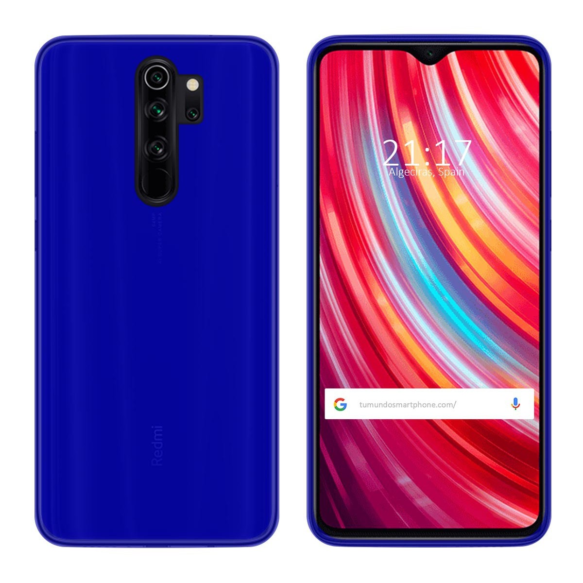 Funda Gel Tpu para Xiaomi Redmi Note 8 Pro Color Azul