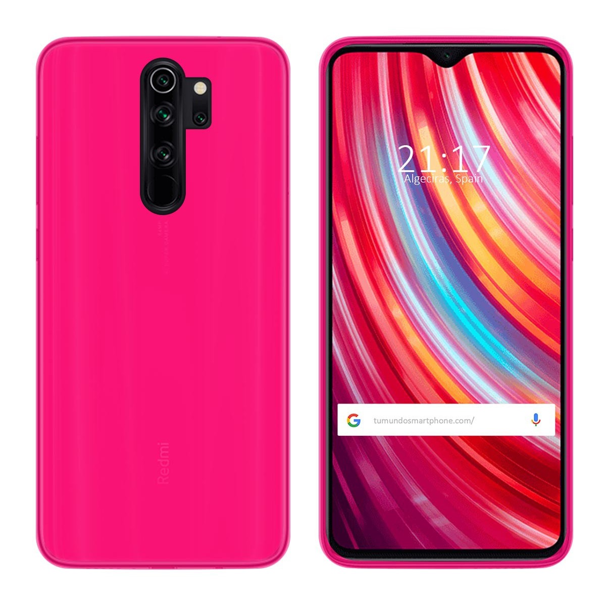 Funda Gel Tpu para Xiaomi Redmi Note 8 Pro Color Rosa