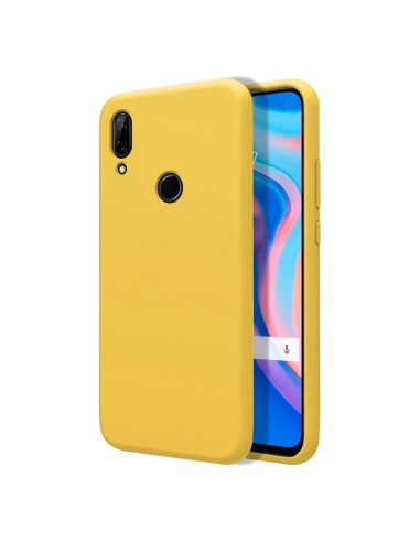 Funda Silicona Líquida Ultra Suave para Huawei P Smart Z color Amarilla