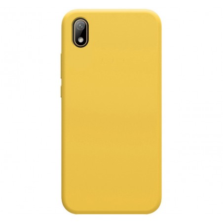 Funda Silicona Líquida Ultra Suave para Huawei Y5 2019 color Amarilla