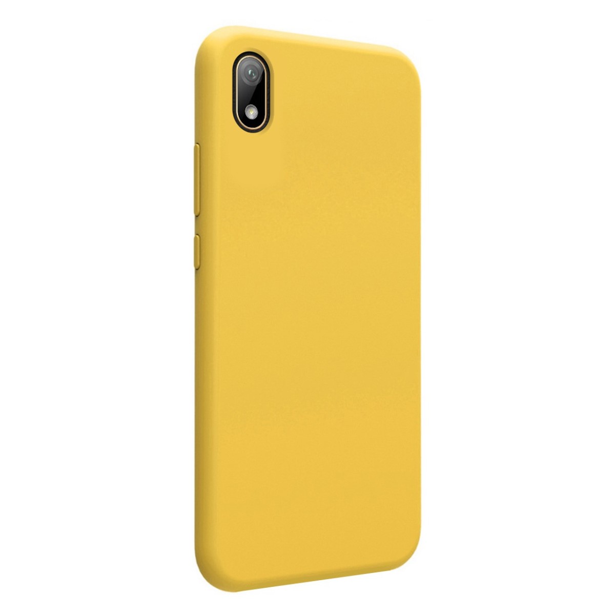 Funda Silicona Líquida Ultra Suave para Huawei Y5 2019 color Amarilla