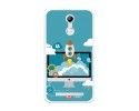 Funda Gel Tpu para Homtom H17 / H17 Pro Diseño Cohete Dibujos