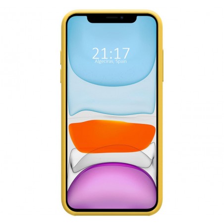 Funda Silicona Líquida Ultra Suave para Iphone 11 (6.1) color Amarilla
