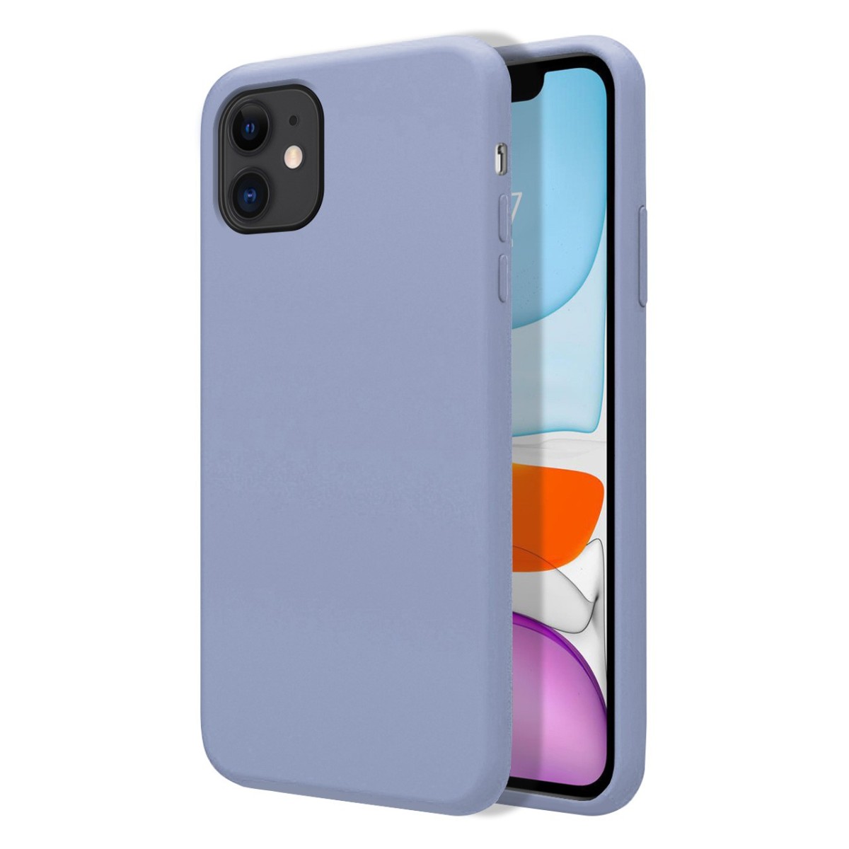 Funda Silicona Líquida Ultra Suave para Iphone 11 (6.1) color Azul Celeste