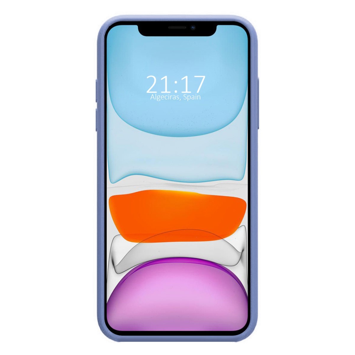Funda Silicona Líquida Ultra Suave para Iphone 11 (6.1) color Azul Celeste