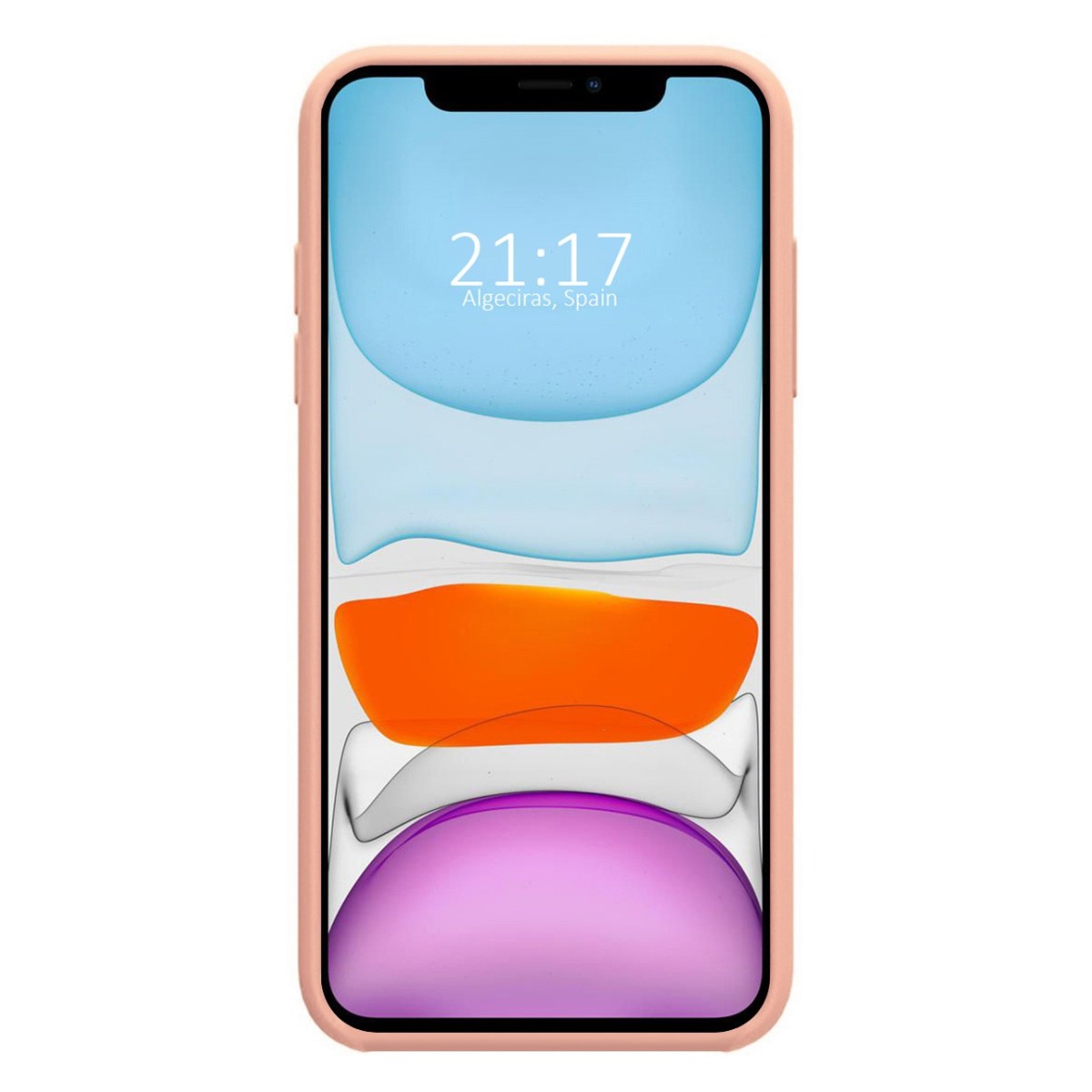 Funda Silicona Líquida Ultra Suave para Iphone 11 Pro (5.8) color Rosa