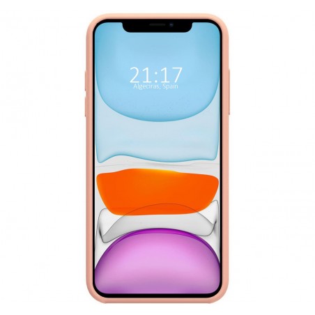 Funda Silicona Líquida Ultra Suave para Iphone 11 Pro (5.8) color Rosa