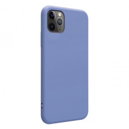 Funda Silicona Líquida Ultra Suave para Iphone 11 Pro Max (6.5) color Azul Celeste