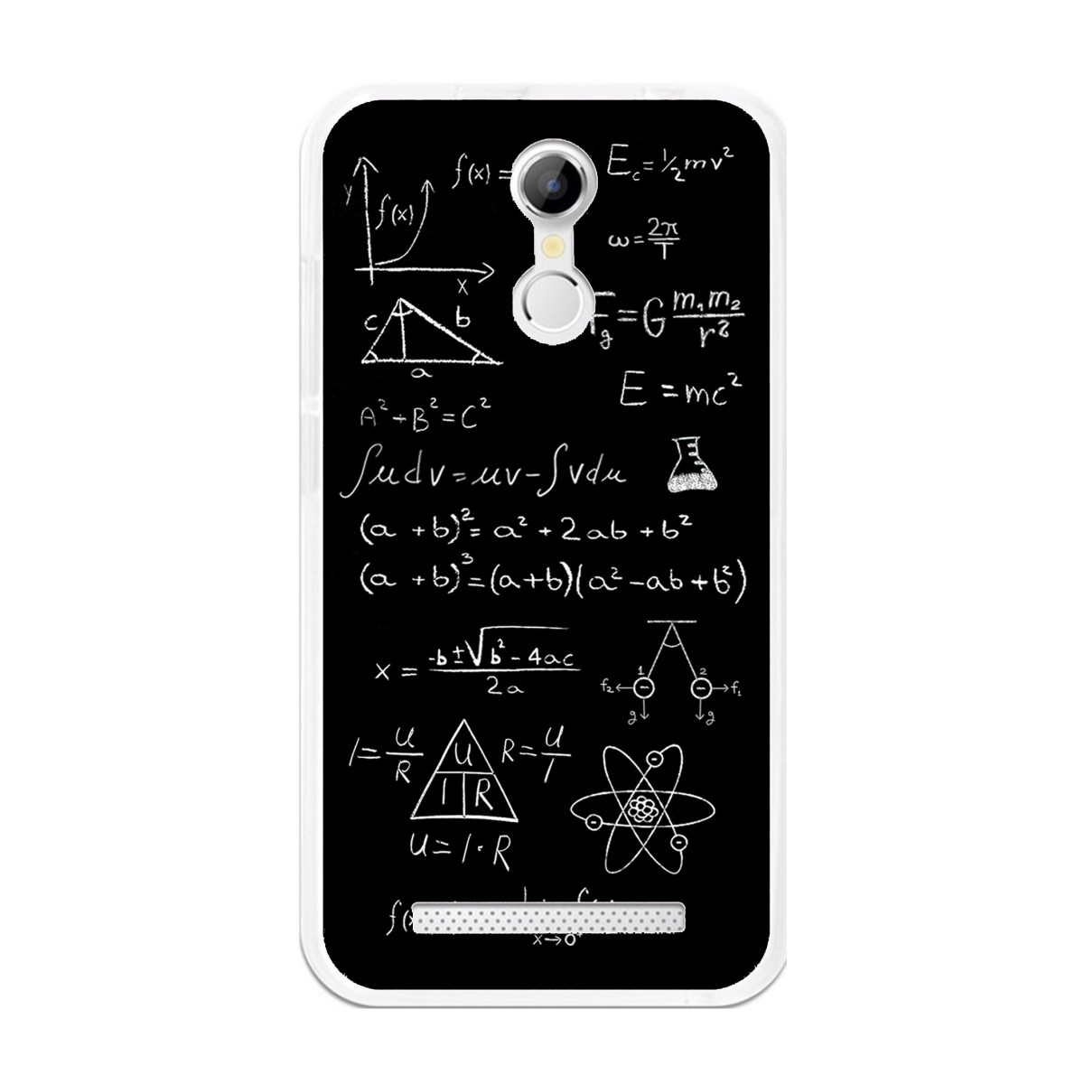 Funda Gel Tpu para Homtom H17 / H17 Pro Diseño Formulas Dibujos