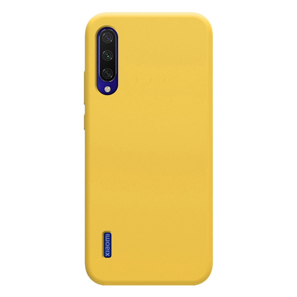 Funda Silicona Líquida Ultra Suave para Xiaomi Mi 9 Lite color Amarilla