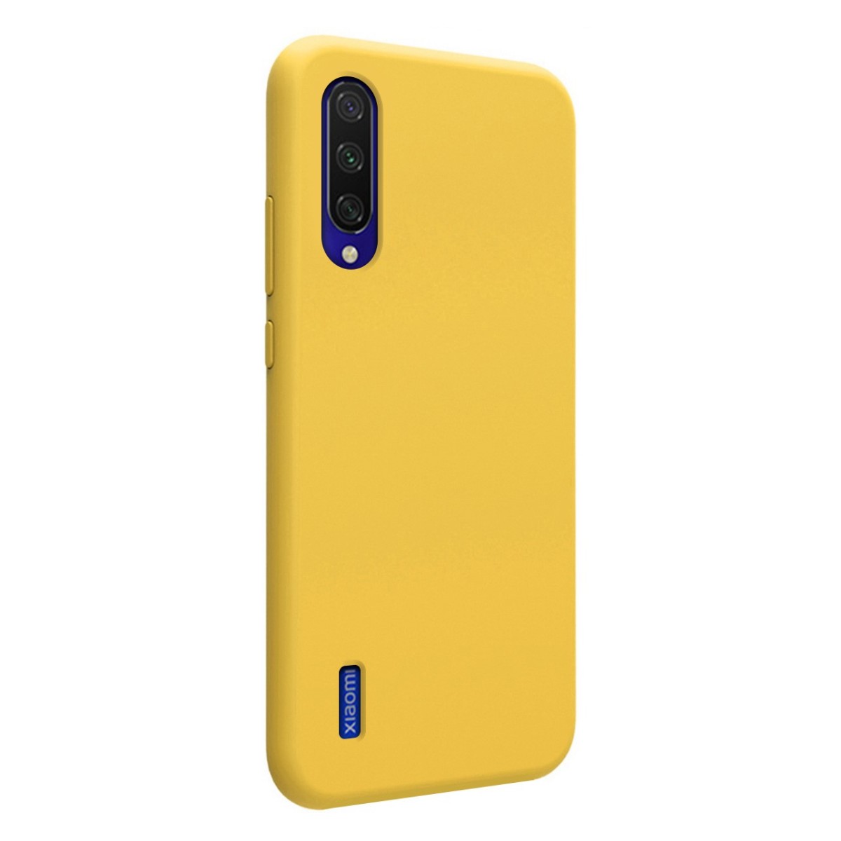 Funda Silicona Líquida Ultra Suave para Xiaomi Mi 9 Lite color Amarilla
