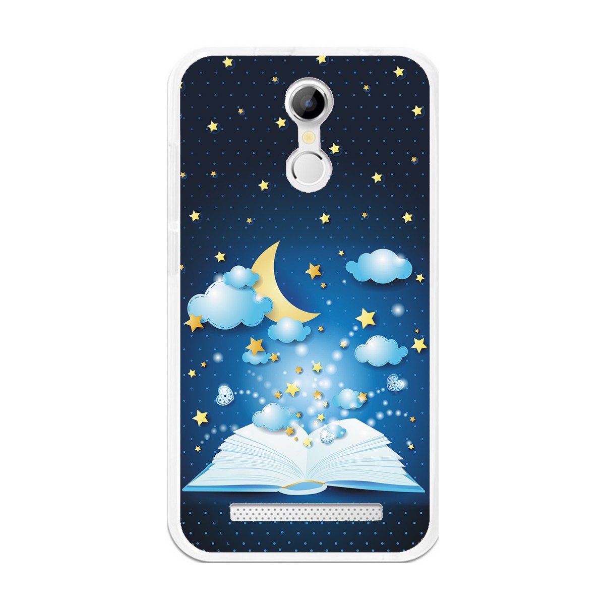 Funda Gel Tpu para Homtom H17 / H17 Pro Diseño Libro-Cuentos Dibujos