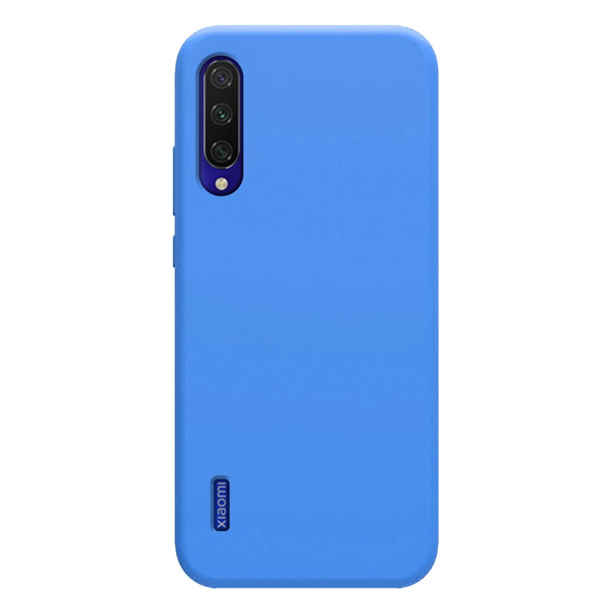 Funda Silicona Líquida Ultra Suave para Xiaomi Mi 9 Lite color Azul Celeste
