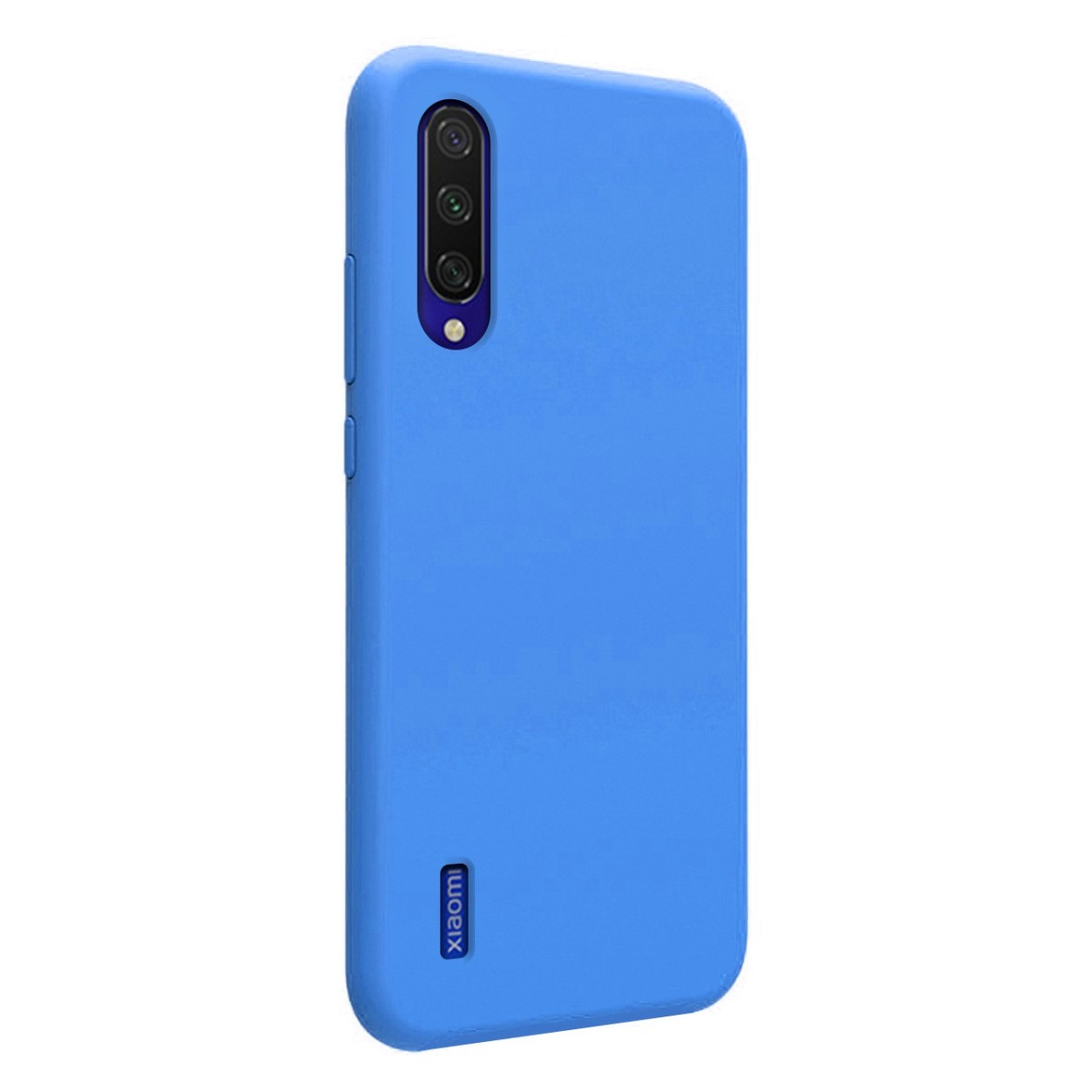 Funda Silicona Líquida Ultra Suave para Xiaomi Mi 9 Lite color Azul Celeste