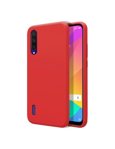 Funda Silicona Líquida Ultra Suave para Xiaomi Mi 9 Lite color Roja