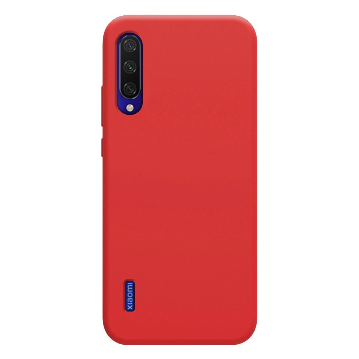 Funda Silicona Líquida Ultra Suave para Xiaomi Mi 9 Lite color Roja