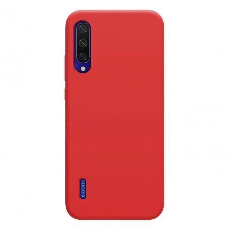 Funda Silicona Líquida Ultra Suave para Xiaomi Mi 9 Lite color Roja