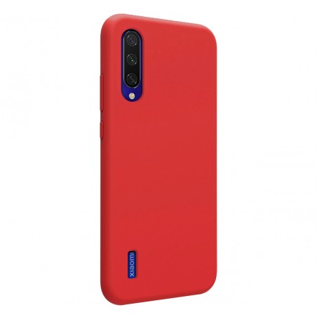 Funda Silicona Líquida Ultra Suave para Xiaomi Mi 9 Lite color Roja