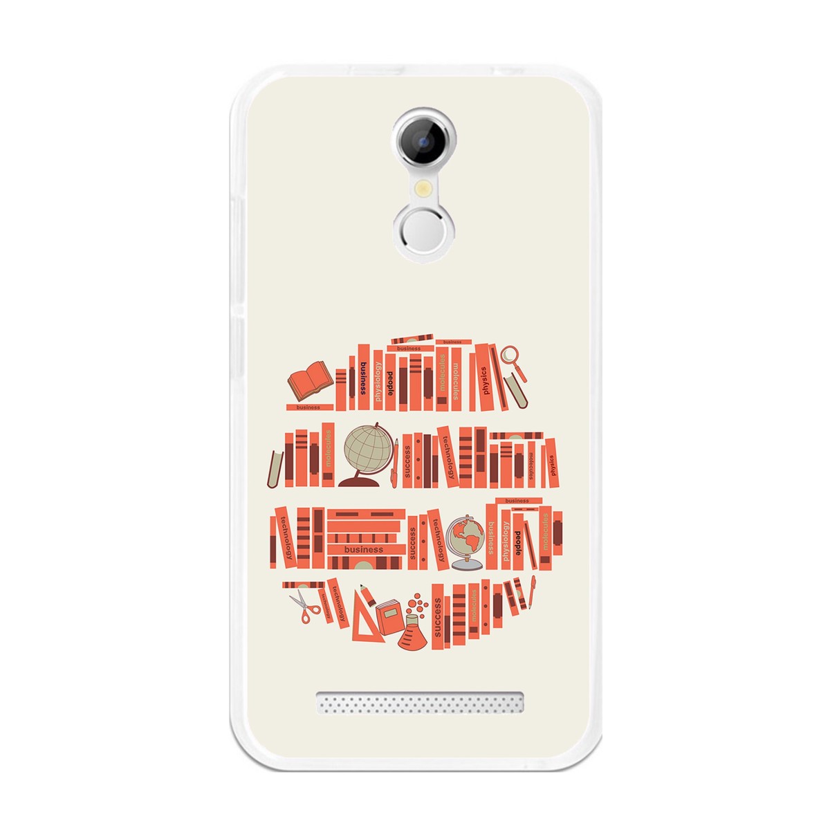 Funda Gel Tpu para Homtom H17 / H17 Pro Diseño Mundo-Libro Dibujos