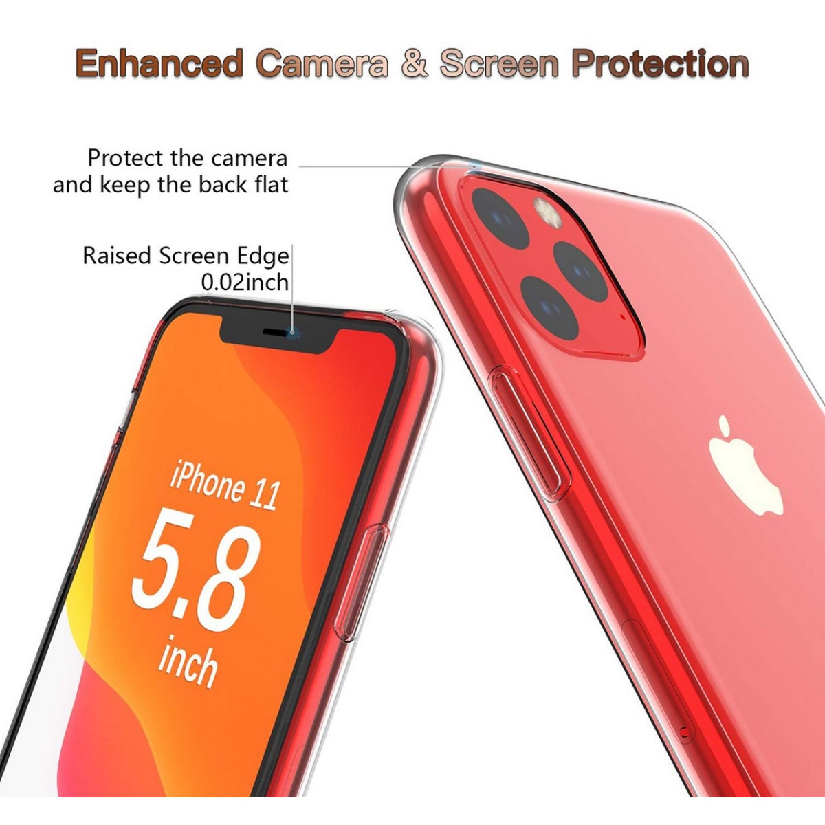 Funda Gel Tpu Fina Ultra-Thin 0,5mm Transparente para Iphone 11 Pro (5.8)
