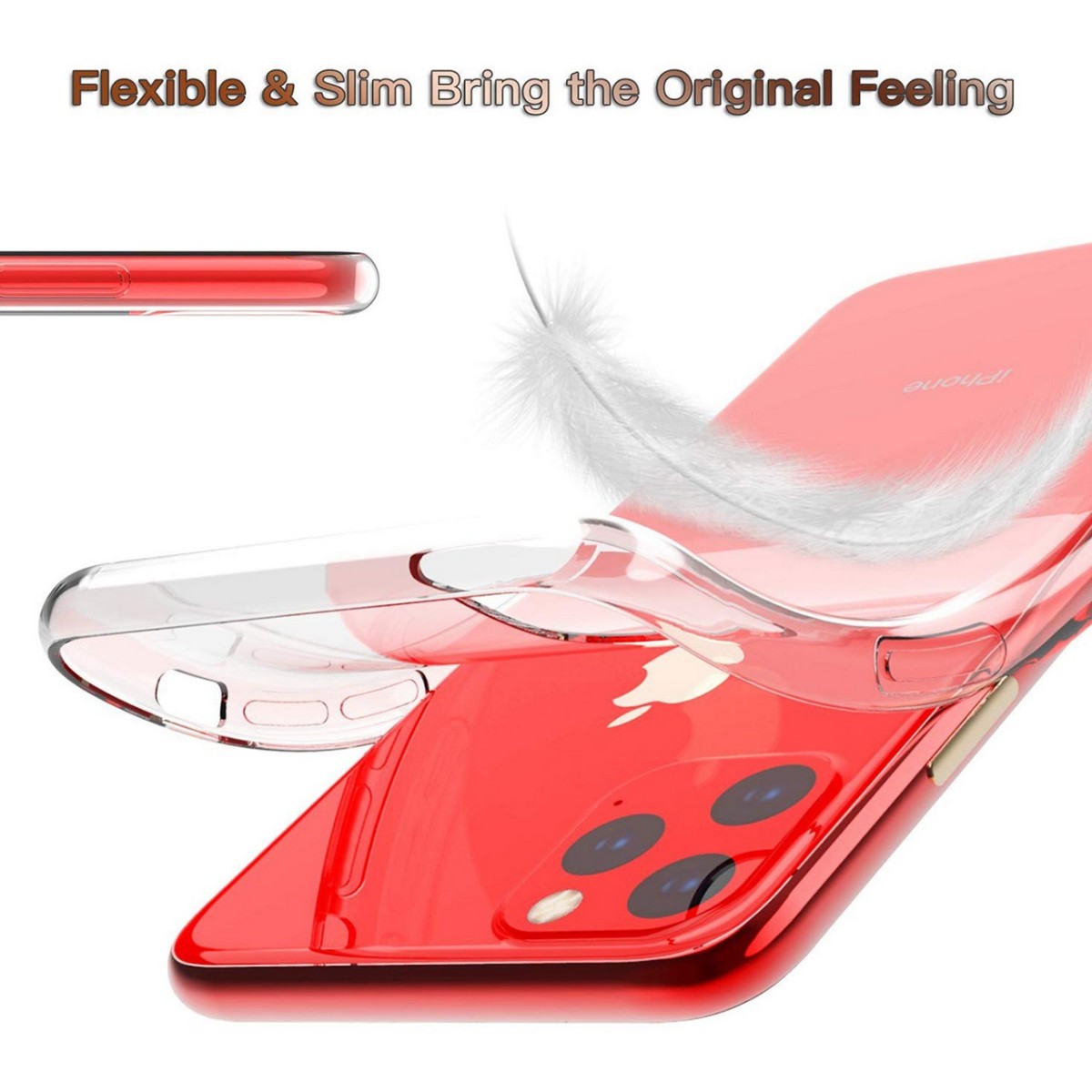 Funda Gel Tpu Fina Ultra-Thin 0,5mm Transparente para Iphone 11 Pro (5.8)