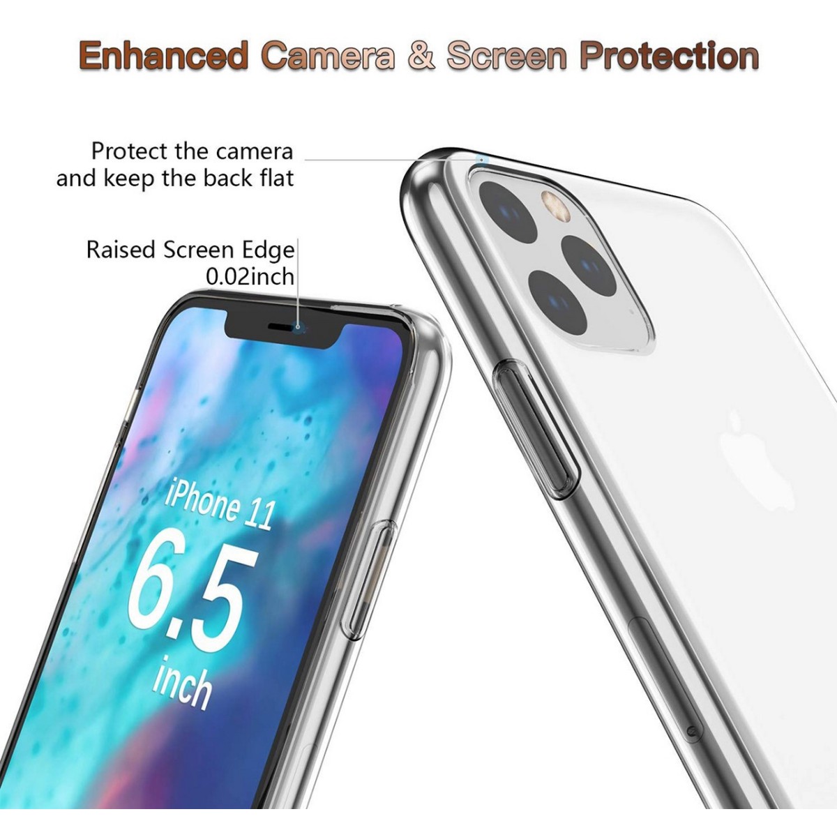 Funda Gel Tpu Fina Ultra-Thin 0,5mm Transparente para Iphone 11 Pro Max (6.5)