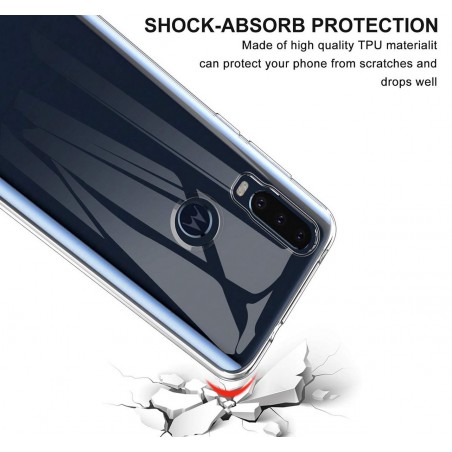 Funda Gel Tpu Fina Ultra-Thin 0,5mm Transparente para Motorola One Action