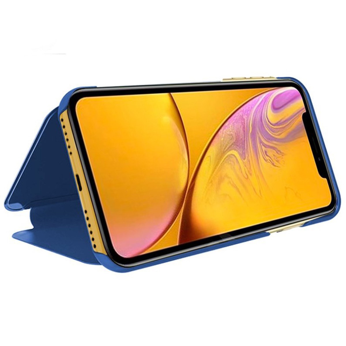 Funda Flip Cover Clear View para Iphone 11 (6.1) color Azul