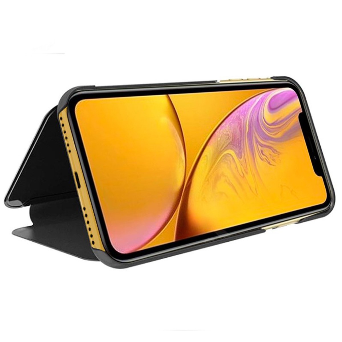 Funda Flip Cover Clear View para Iphone 11 Pro Max (6.5) color Negro