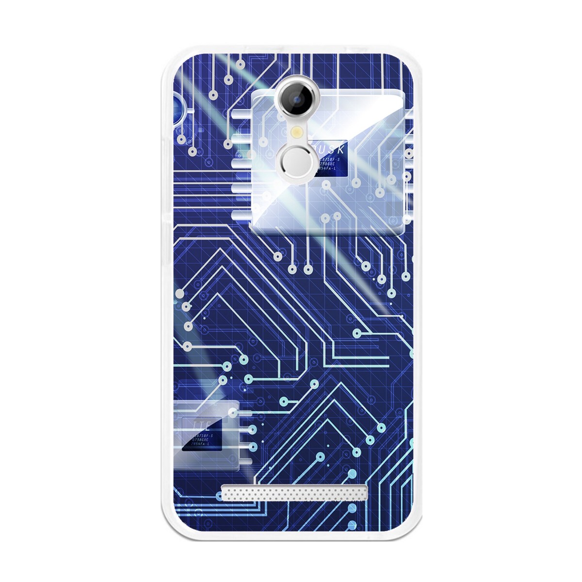 Funda Gel Tpu para Homtom H17 / H17 Pro Diseño Circuito Dibujos