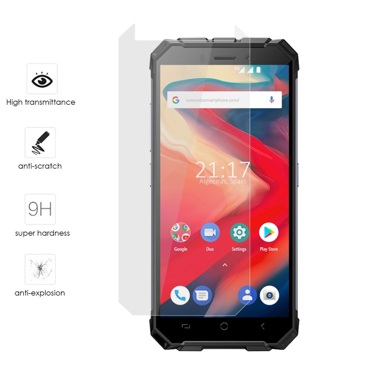 Protector Cristal Templado para Ulefone Armor X2 Vidrio