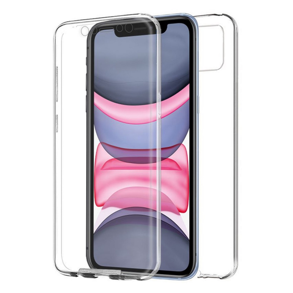 Funda Completa Transparente Pc + Tpu Full Body 360 para Iphone 11 (6.1)
