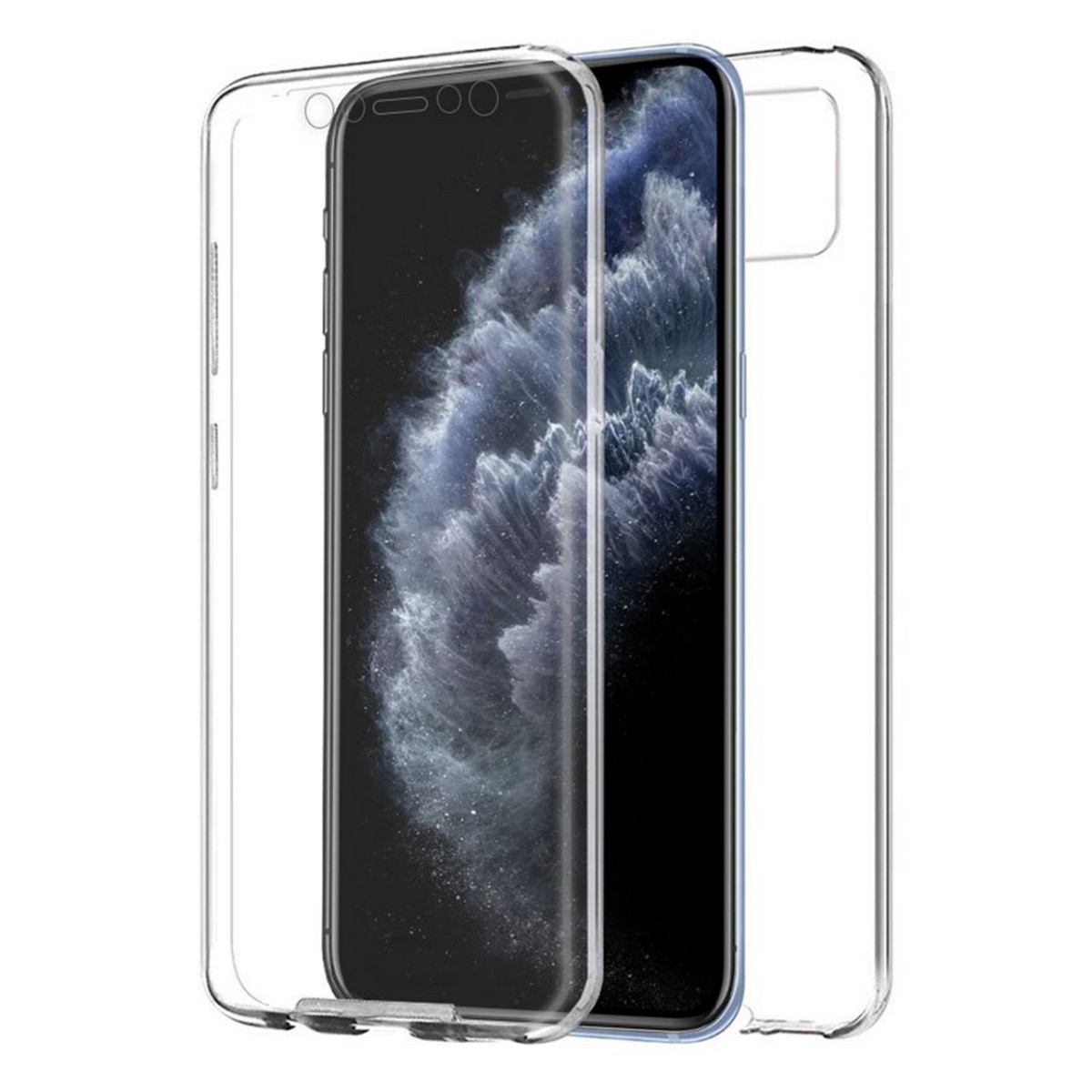 Funda Completa Transparente Pc + Tpu Full Body 360 para Iphone 11 Pro (5.8)