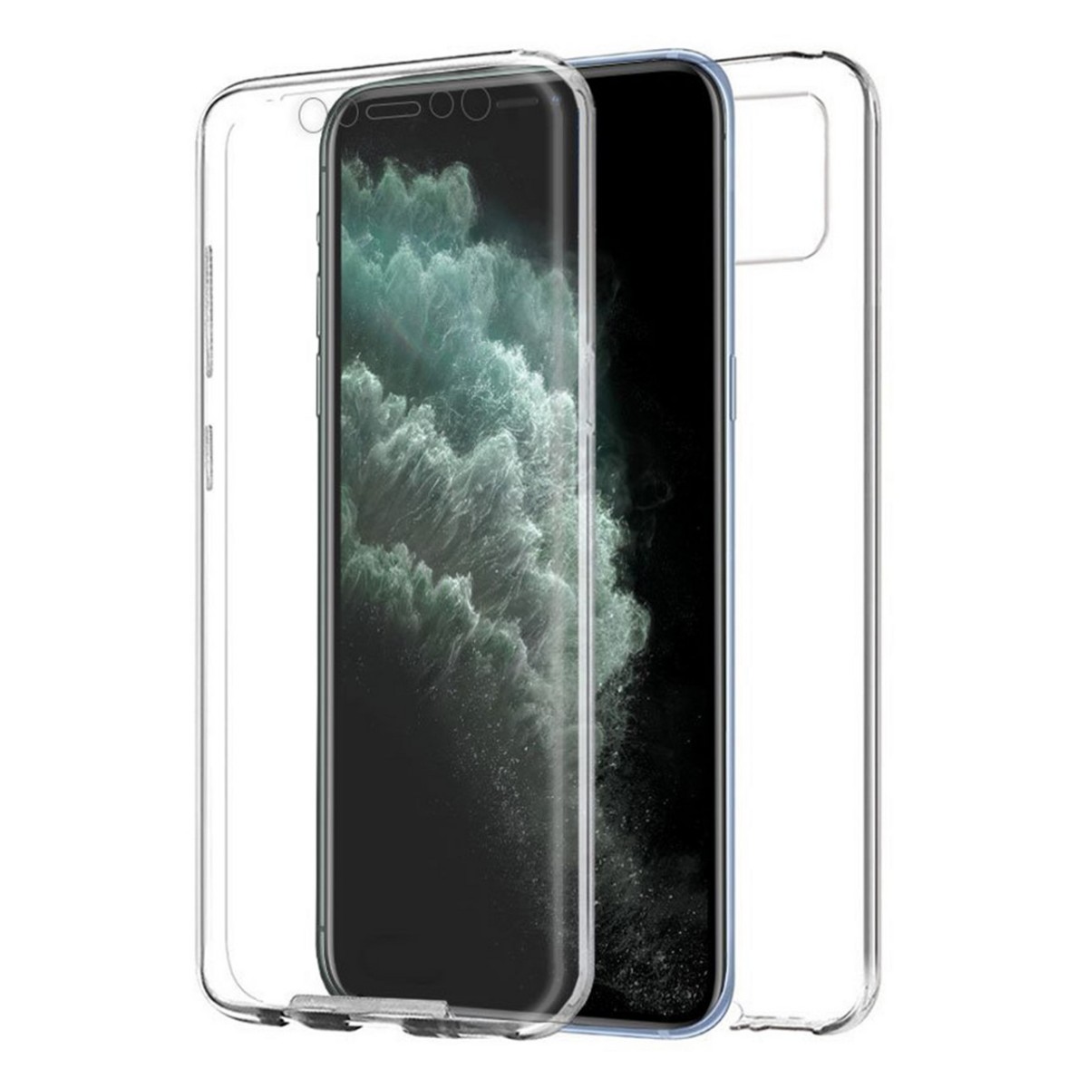 Funda Completa Transparente Pc + Tpu Full Body 360 para Iphone 11 Pro Max (6.5)
