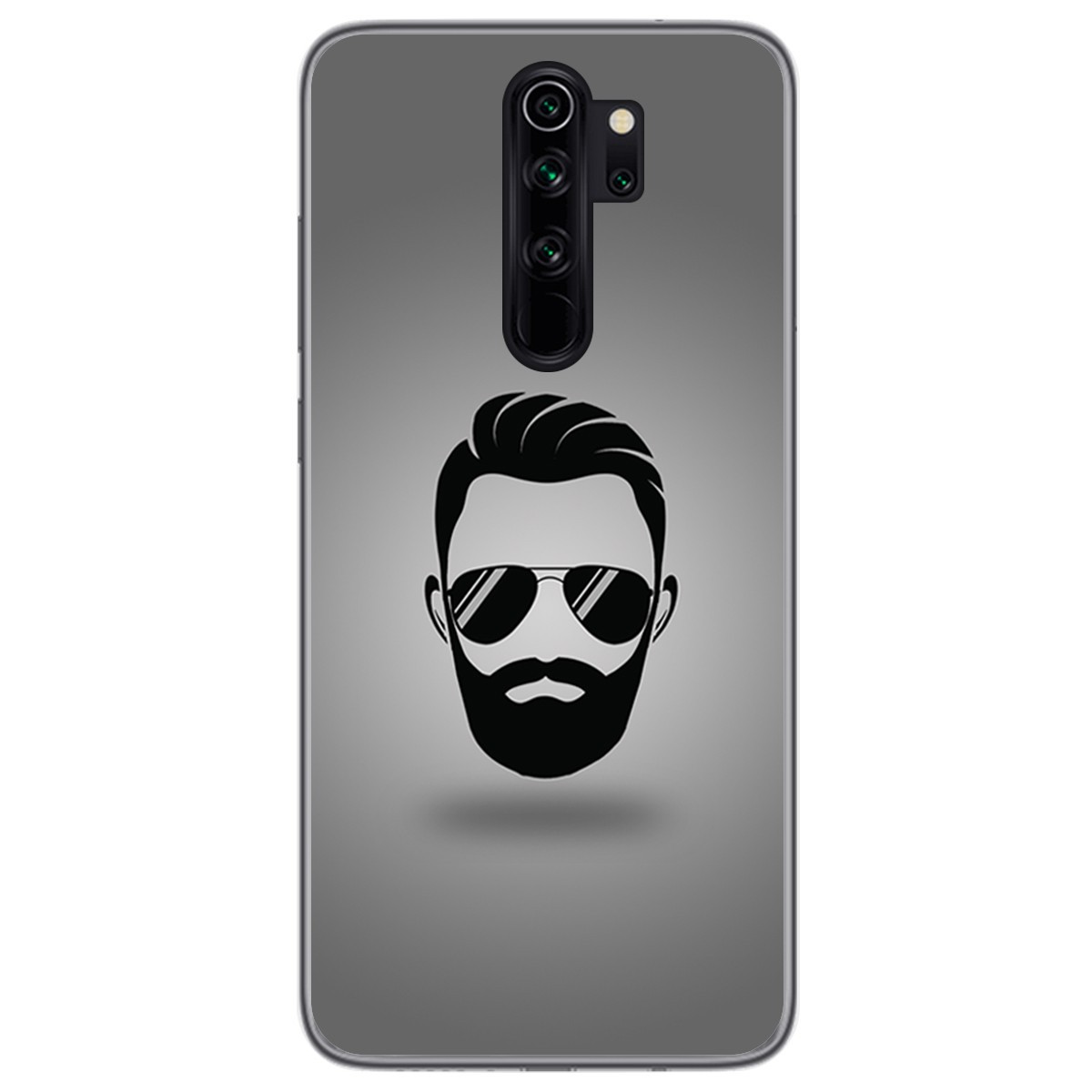 Funda Gel Tpu para Xiaomi Redmi Note 8 Pro diseño Barba Dibujos