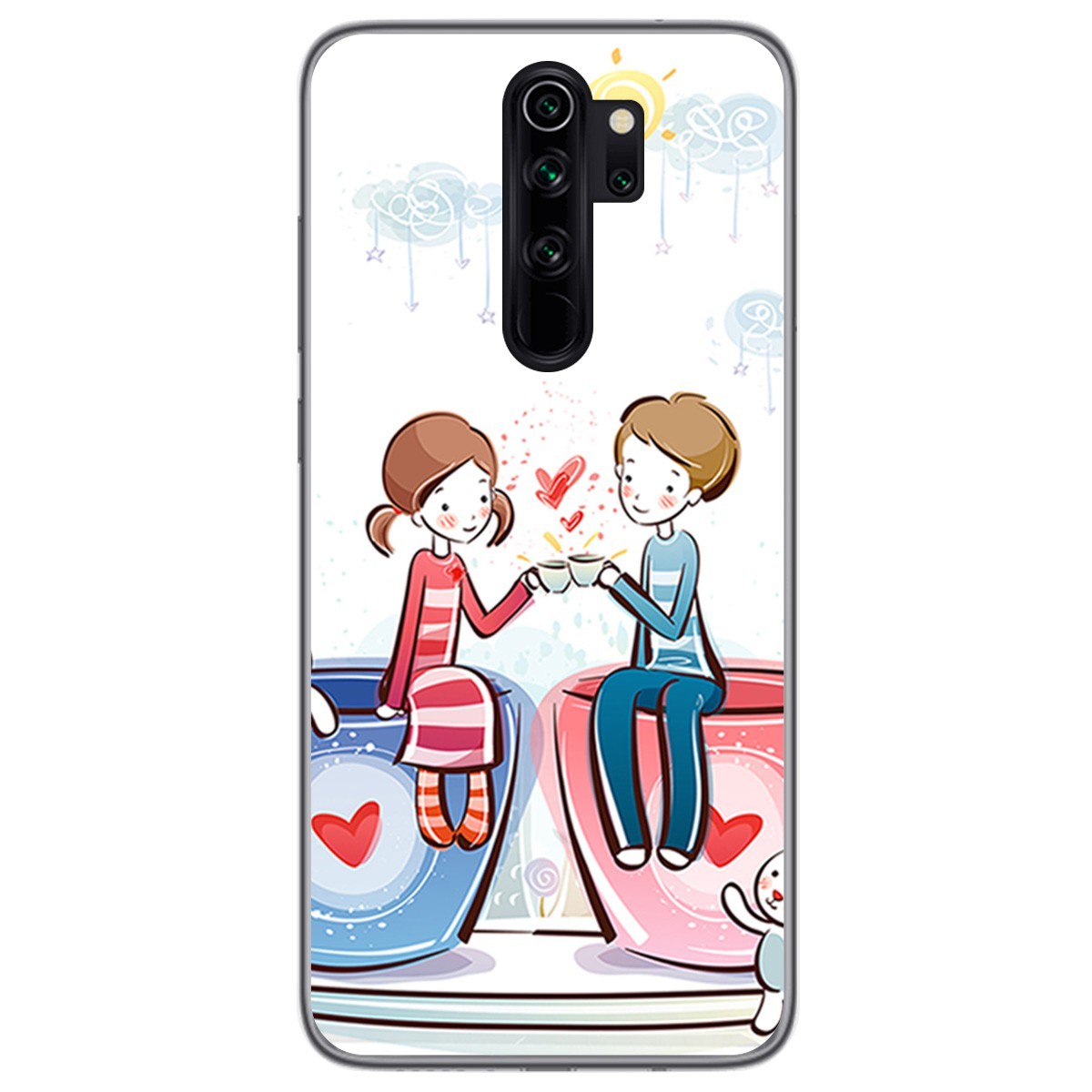 Funda Gel Tpu para Xiaomi Redmi Note 8 Pro diseño Café Dibujos