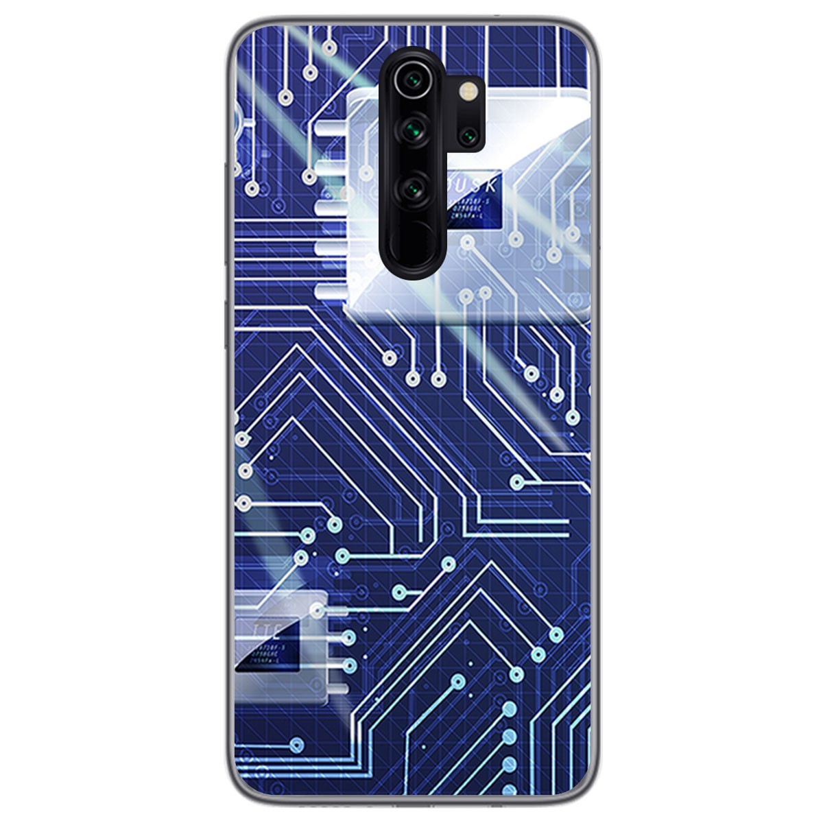 Funda Gel Tpu para Xiaomi Redmi Note 8 Pro diseño Circuito Dibujos