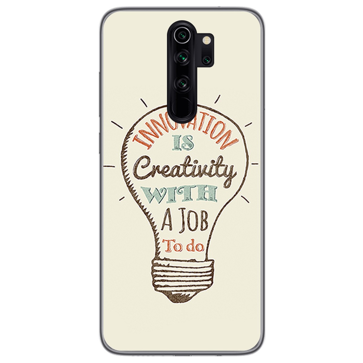 Funda Gel Tpu para Xiaomi Redmi Note 8 Pro diseño Creativity Dibujos