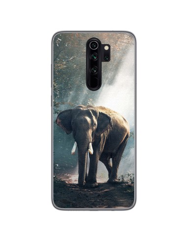 Funda Gel Tpu para Xiaomi Redmi Note 8 Pro diseño Elefante Dibujos
