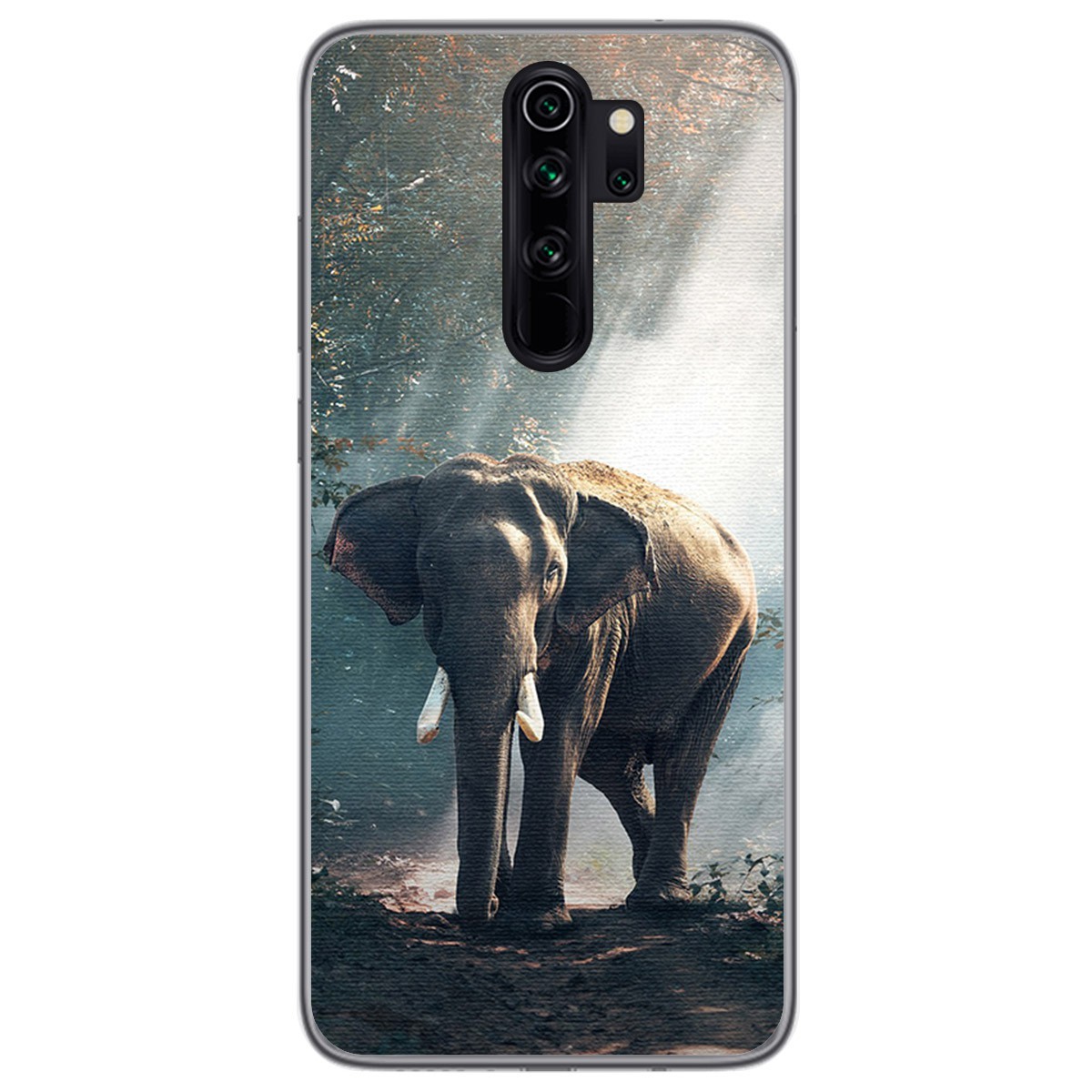 Funda Gel Tpu para Xiaomi Redmi Note 8 Pro diseño Elefante Dibujos