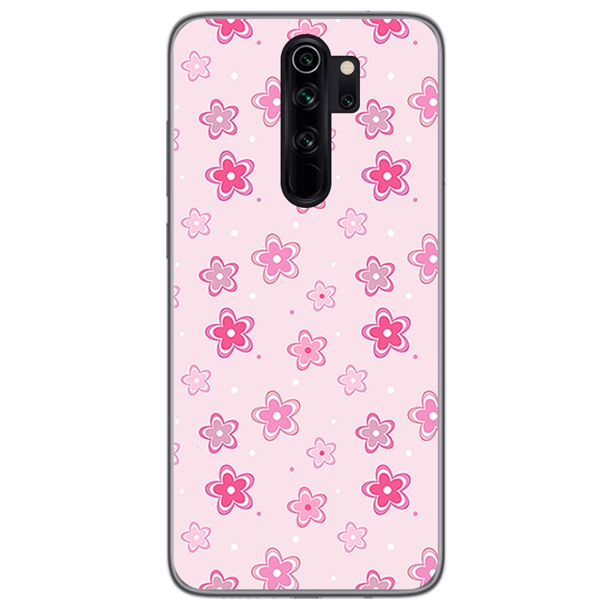 Funda Gel Tpu para Xiaomi Redmi Note 8 Pro diseño Flores Dibujos