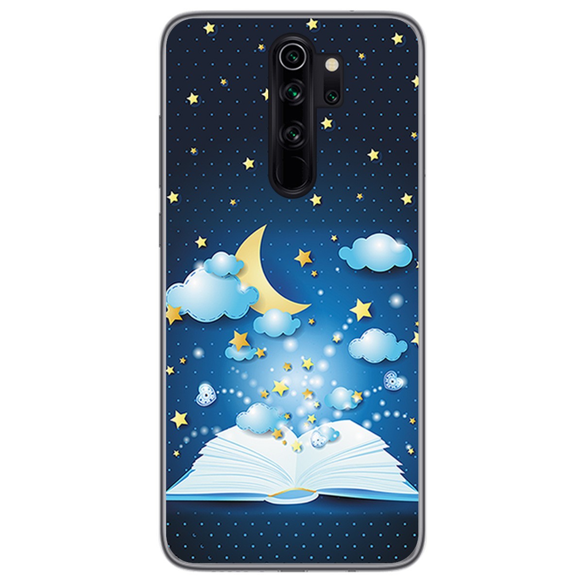 Funda Gel Tpu para Xiaomi Redmi Note 8 Pro diseño Libro Cuentos Dibujos