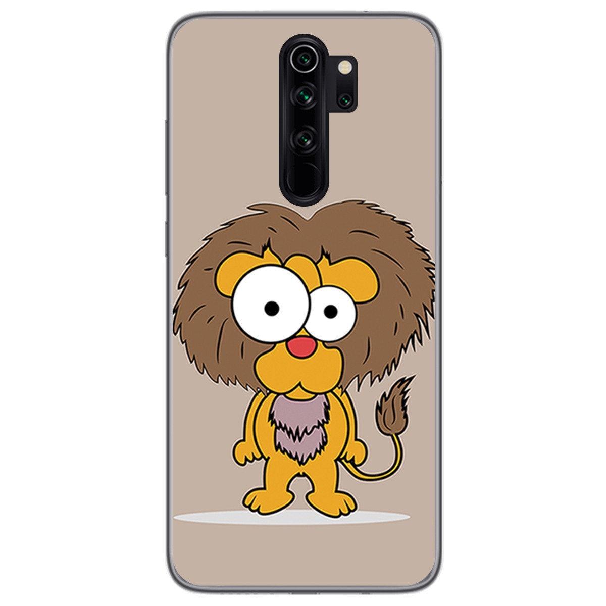 Funda Gel Tpu para Xiaomi Redmi Note 8 Pro diseño Leon Dibujos