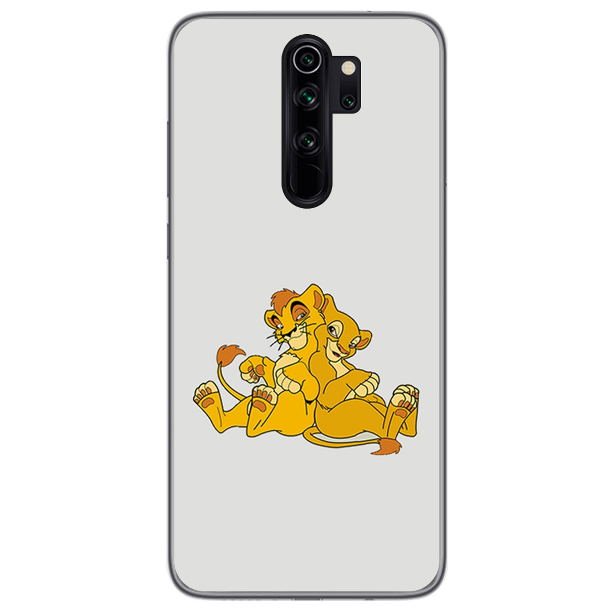 Funda Gel Tpu para Xiaomi Redmi Note 8 Pro diseño Leones Dibujos