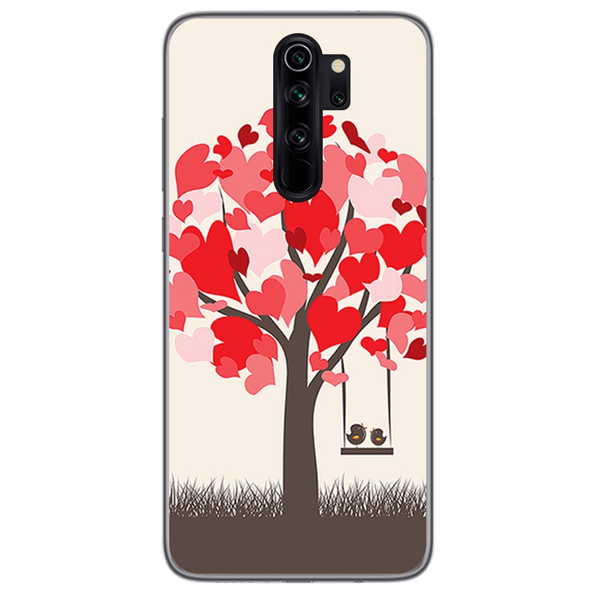 Funda Gel Tpu para Xiaomi Redmi Note 8 Pro diseño Pajaritos Dibujos