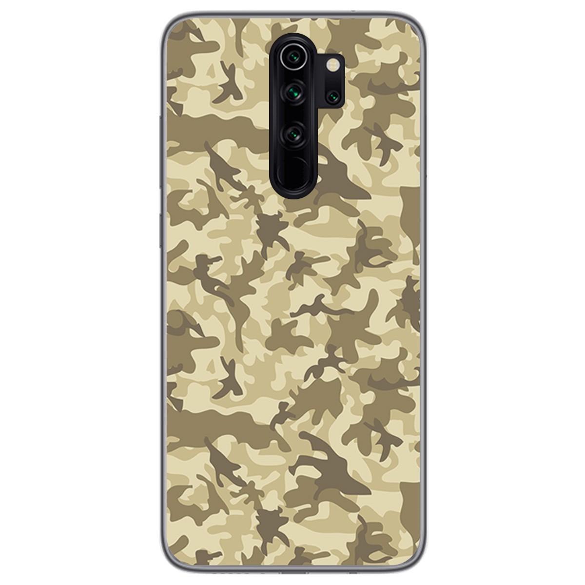Funda Gel Tpu para Xiaomi Redmi Note 8 Pro diseño Sand Camuflaje Dibujos