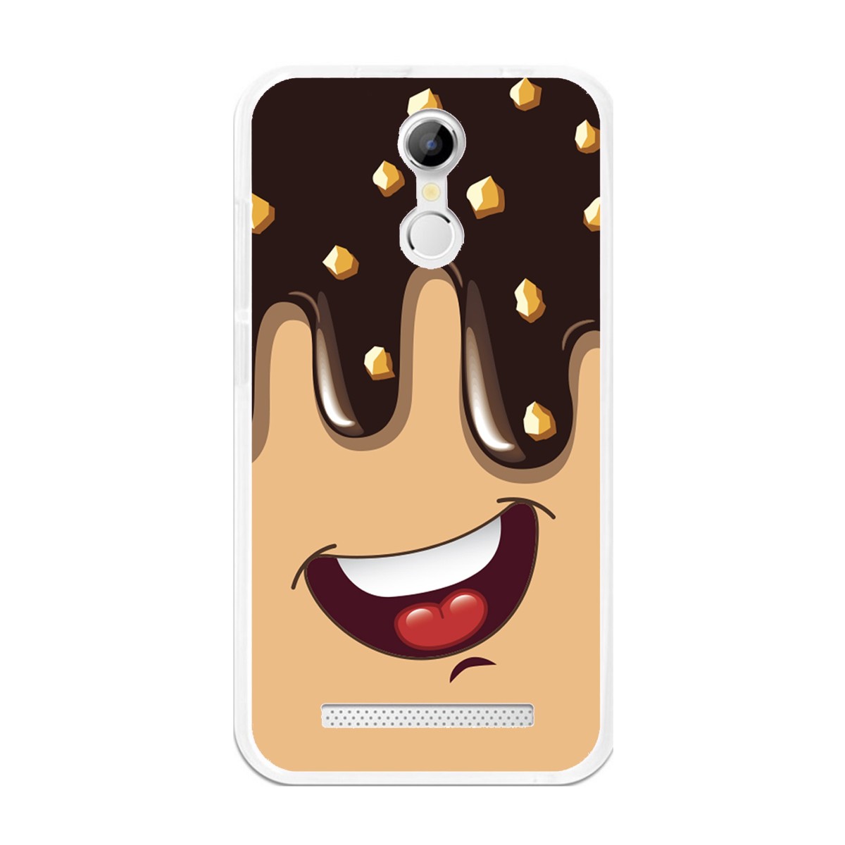 Funda Gel Tpu para Homtom H17 / H17 Pro Diseño Helado Chocolate Dibujos