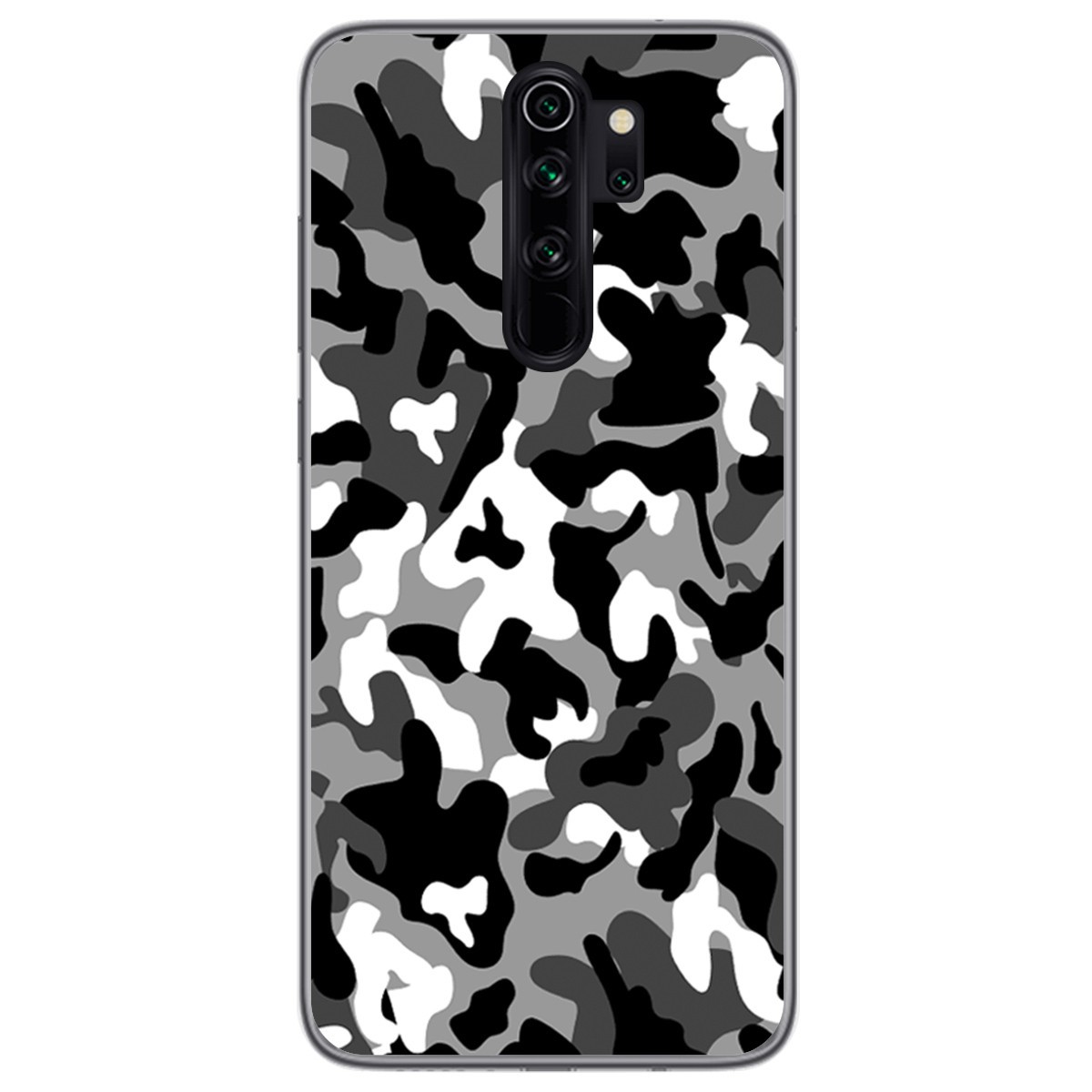 Funda Gel Tpu para Xiaomi Redmi Note 8 Pro diseño Snow Camuflaje Dibujos