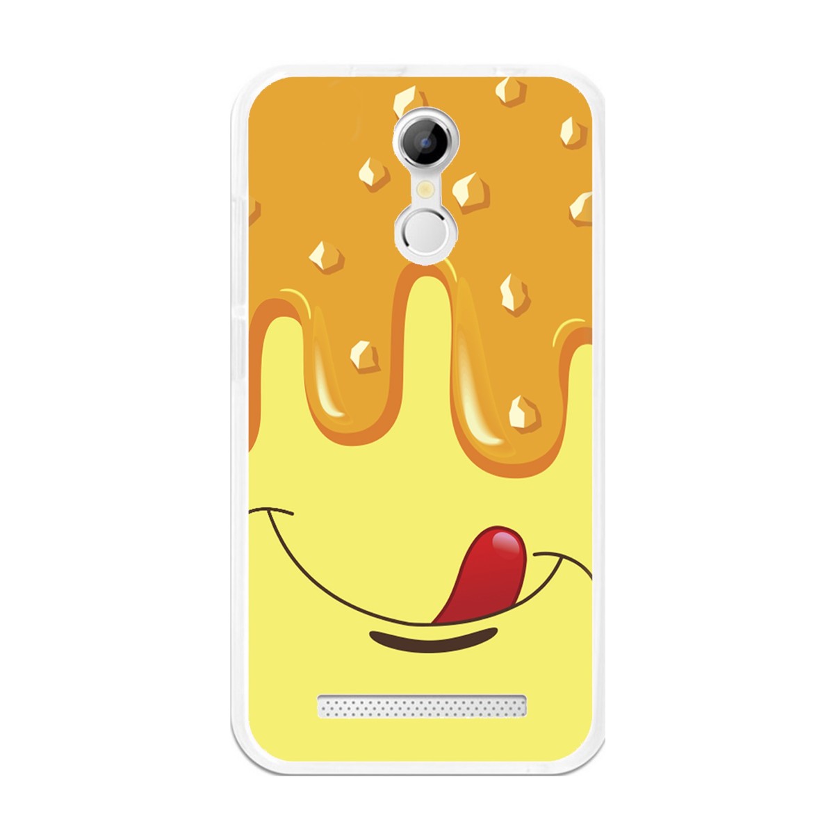 Funda Gel Tpu para Homtom H17 / H17 Pro Diseño Helado Vainilla Dibujos
